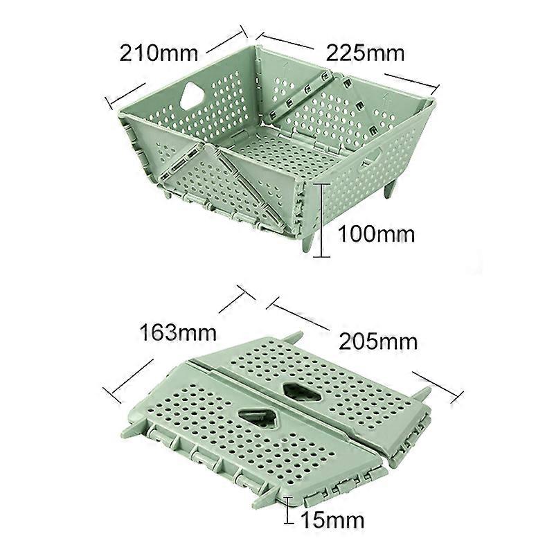 Plastic Collapsible Colander Kitchen Food Strainer for Fruit, Vegetables Foldable Drain Basket with Resting Feet