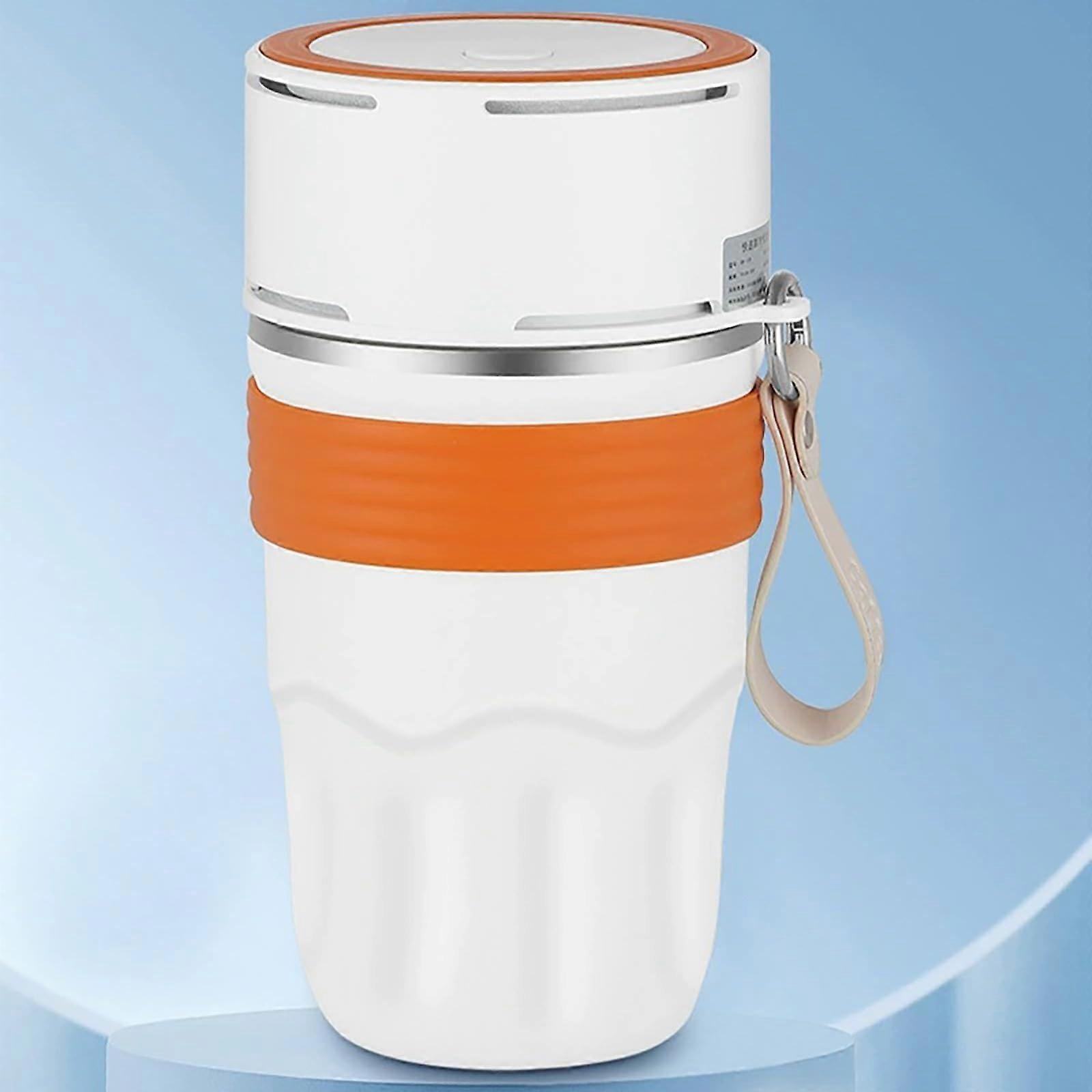 Insulated Coffee Mug 17oz Travel Tumbler - Leak-Proof Lid for Hot and Cold Beverages, Orange Cup