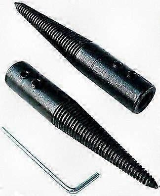 2 Tapered Threaded Adapters for Bench Grinders & Polishing Tools (Left/Right Hand Compatible)