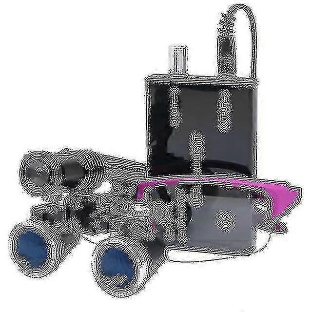 2.5x / 3.5x 420 מ"מ זכוכית מגדלת מגדלת שיניים ניתוח זכוכית מגדלת כירורגית ניתוח זכוכית מגדלת עם אור ראש זרקור