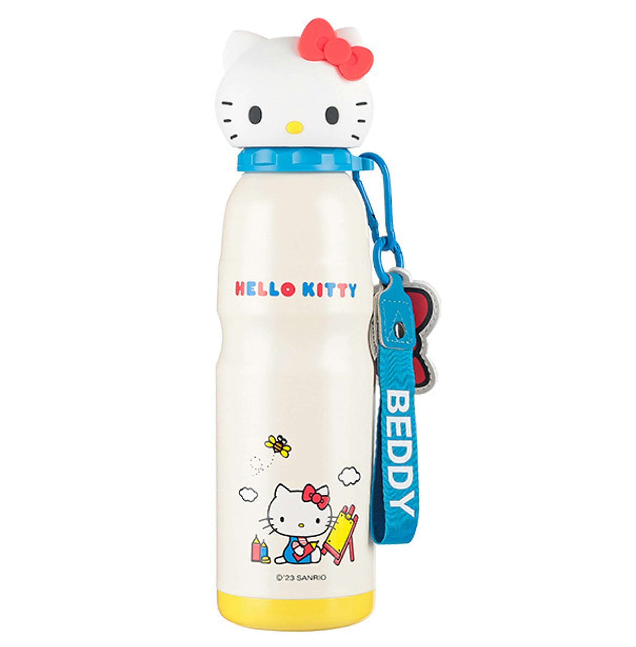 600ml Stainless Steel Insulated Water Bottle with Buckle Strap for Kids and Adults