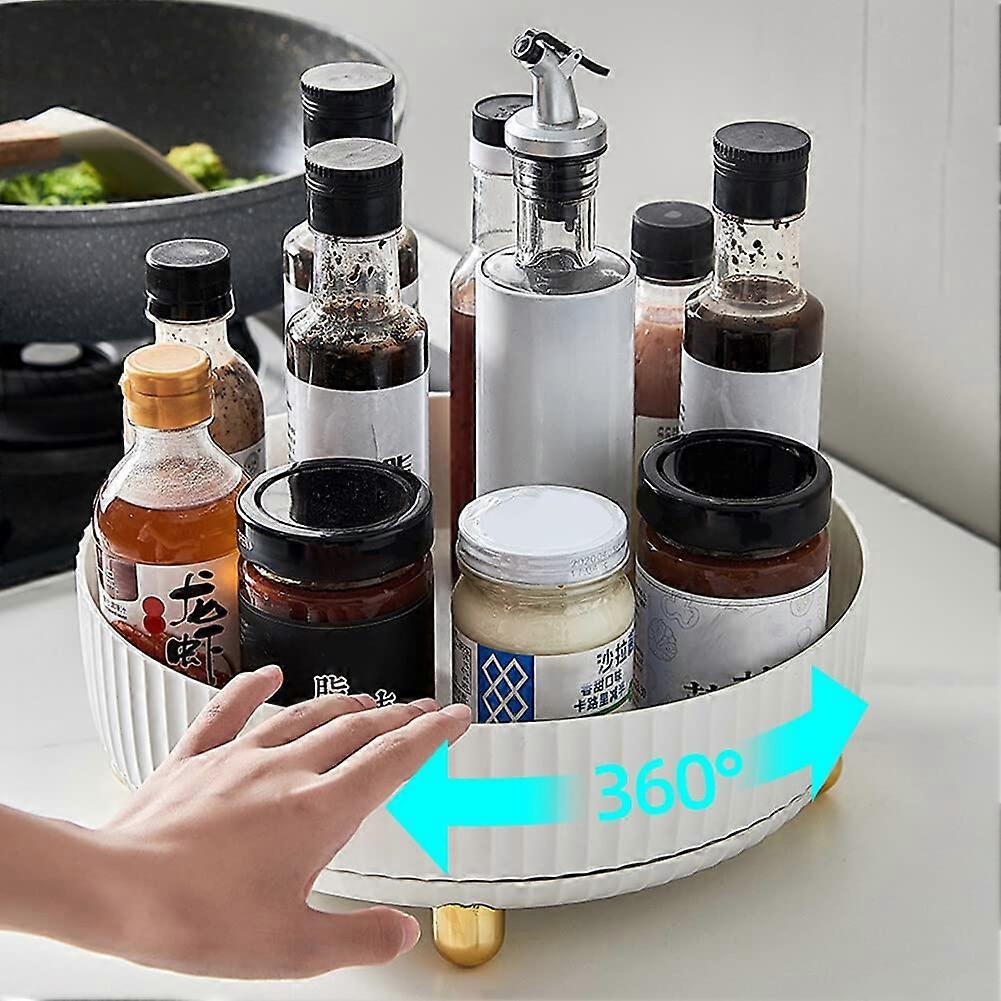 Makeup Perfume Editor Round 360 Degree Makeup Brush Holder with Rotating Design, Stylish Storage for All Brushes