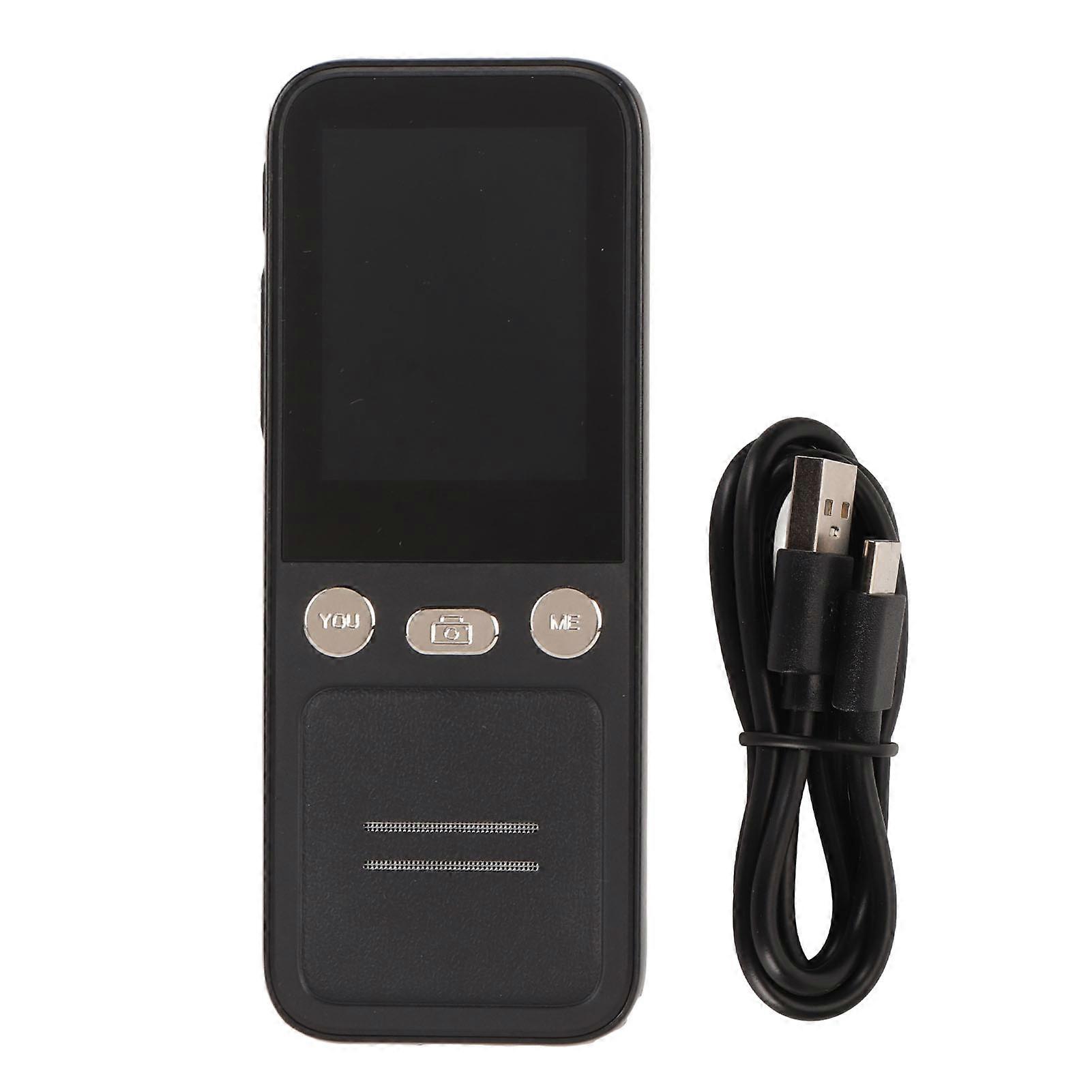 Smart Voice Translator 2.4 Inch Touch Screen 112 Online Languages Portable 2 Way Recording Photo Translation Device