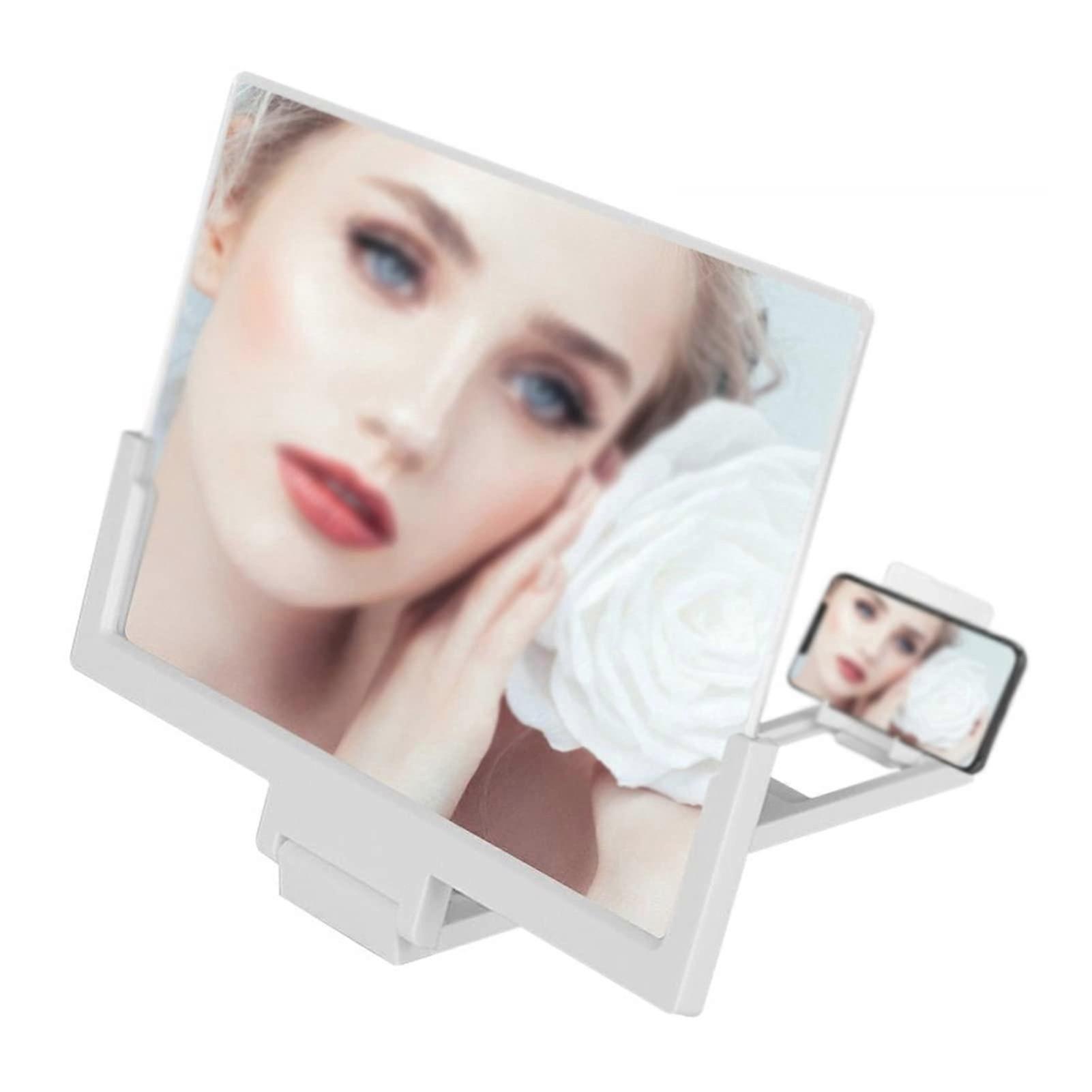 3D Mobile Phone Screen Magnifier HD Video Amplifier Bracket Foldable Phone Stand For Smartphones 14-Inch-A
