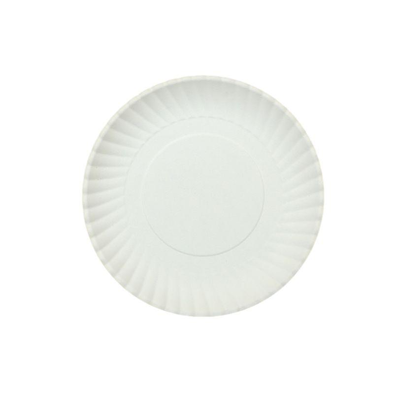Paper Plates - Uncoated Whiteboard - For Food, Events, Crafts and More - Eco-Friendly - Recyclable and Disposable - 6 Inch - Pack of 100