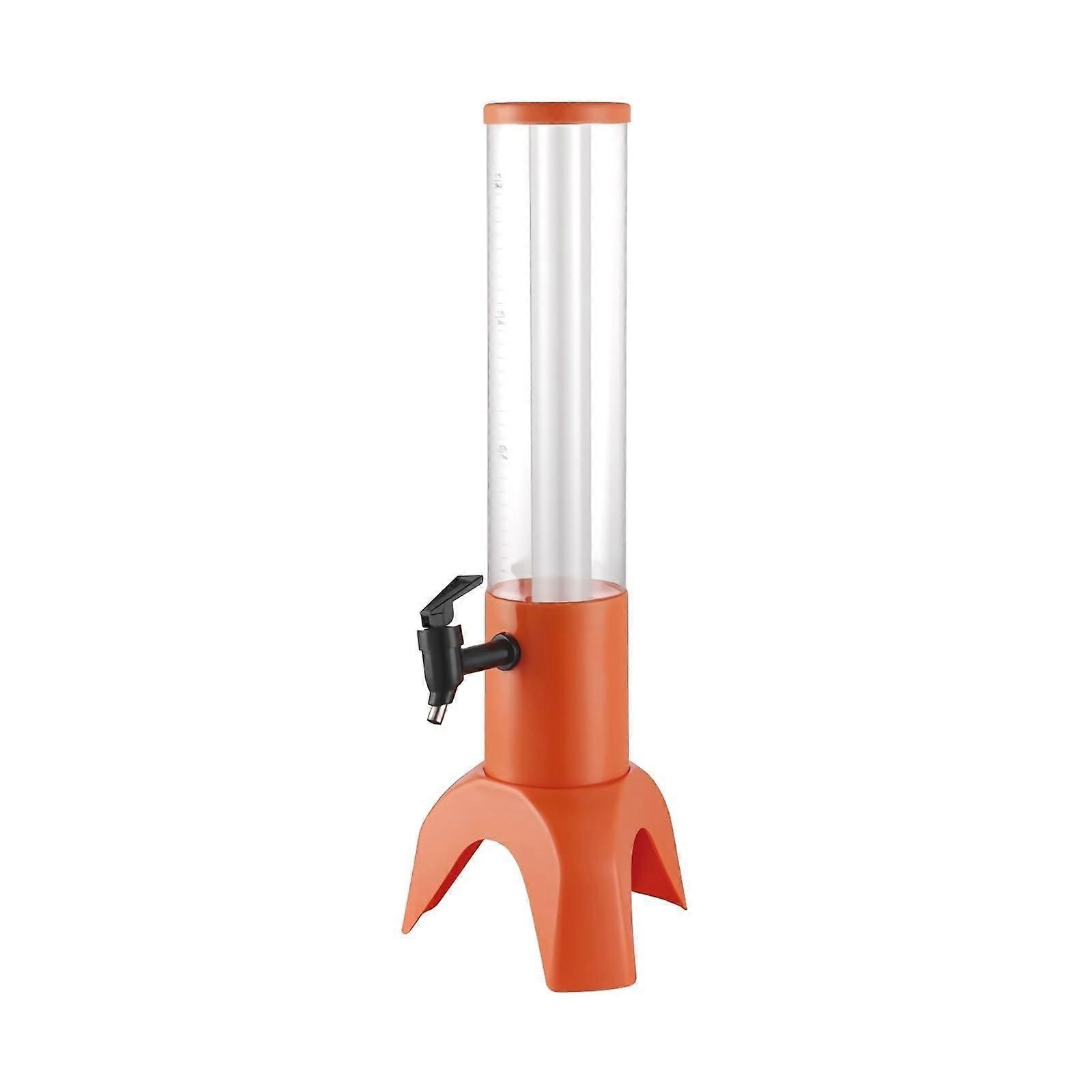 Beer Tower 3L Dispenser Barrel, Juice Dispenser, Wine Cannon Compatible, Triangular Beverage Tower For Parties