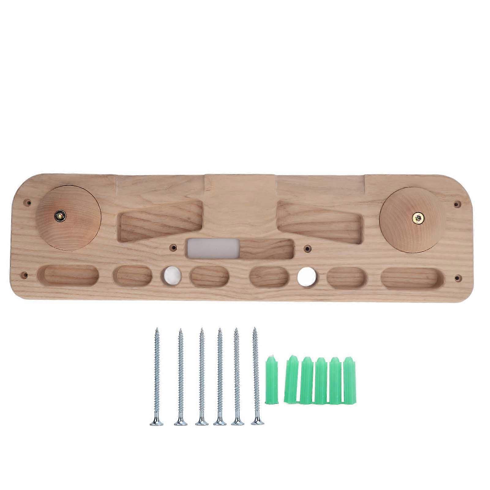 Wooden Hangboard Fingerboard Climbing Training Board for Building Core Strength and Endurance