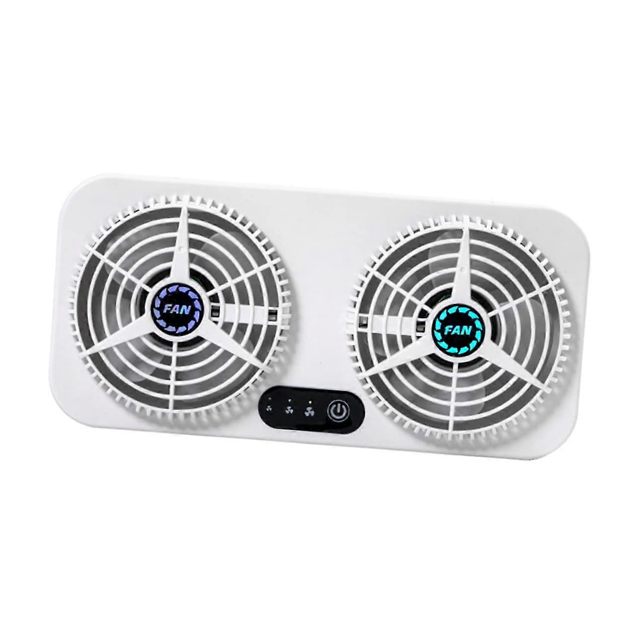 Summer Car Cooling Fan for Backseat Air Circulation and Ventilation, Compact Exhaust Fan for Vehicle Use, Portable Design