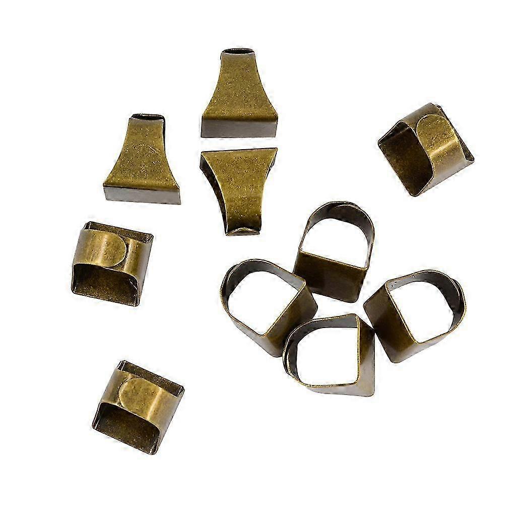 Adjustable Solid Earring Backs with Rectangle Pads 0.87x0.75 Inch Jewelry Making Supplies 10pcs