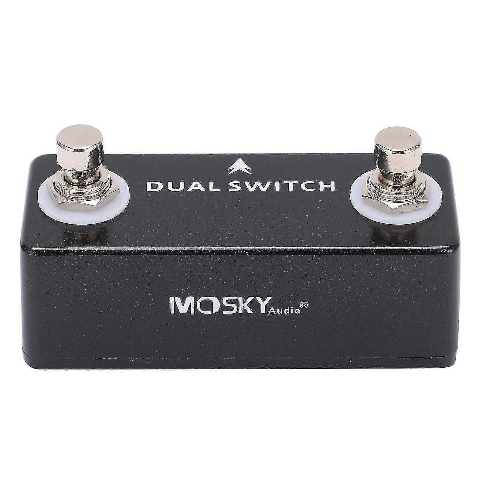 Guitar Foot Switch Pedal Dual Footswitch Tap Momentary Lock Free Controller Accessory