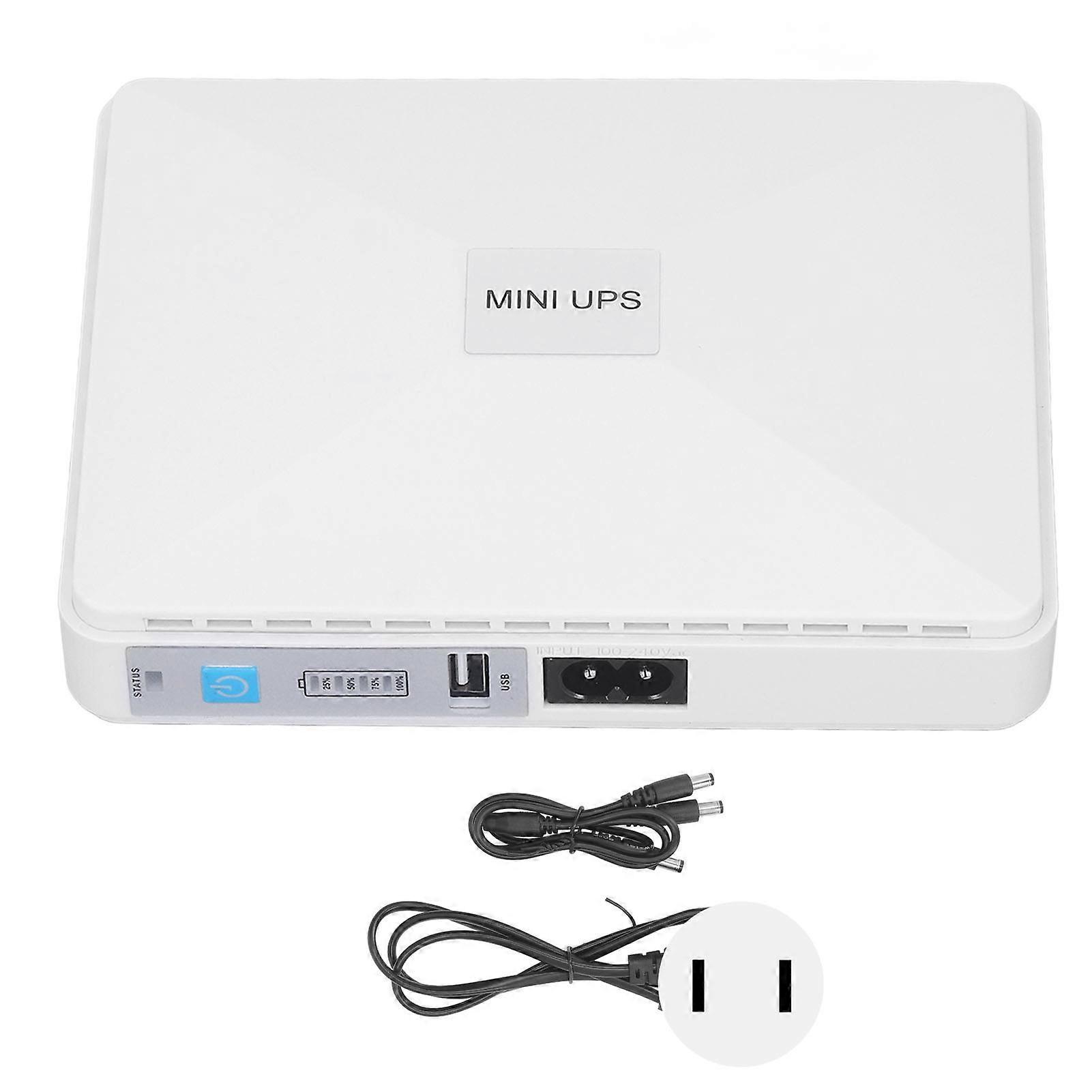 Mini UPS Battery Backup 8800mAh Uninterruptible Power Supply for Router Modem Security Camera