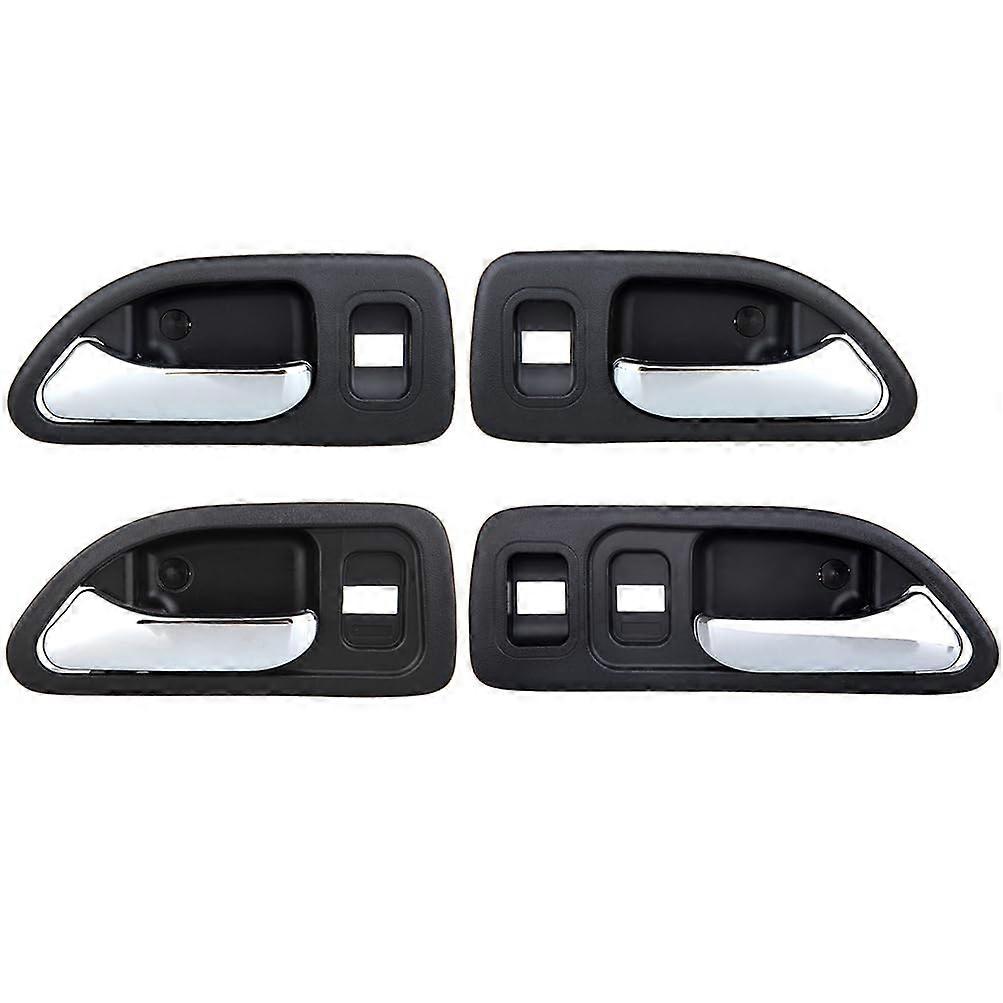Interior Front Rear Driver Left Passenger Right Door Handle Replacement for 1994  1997 Honda Accord, 4pcs Chrome