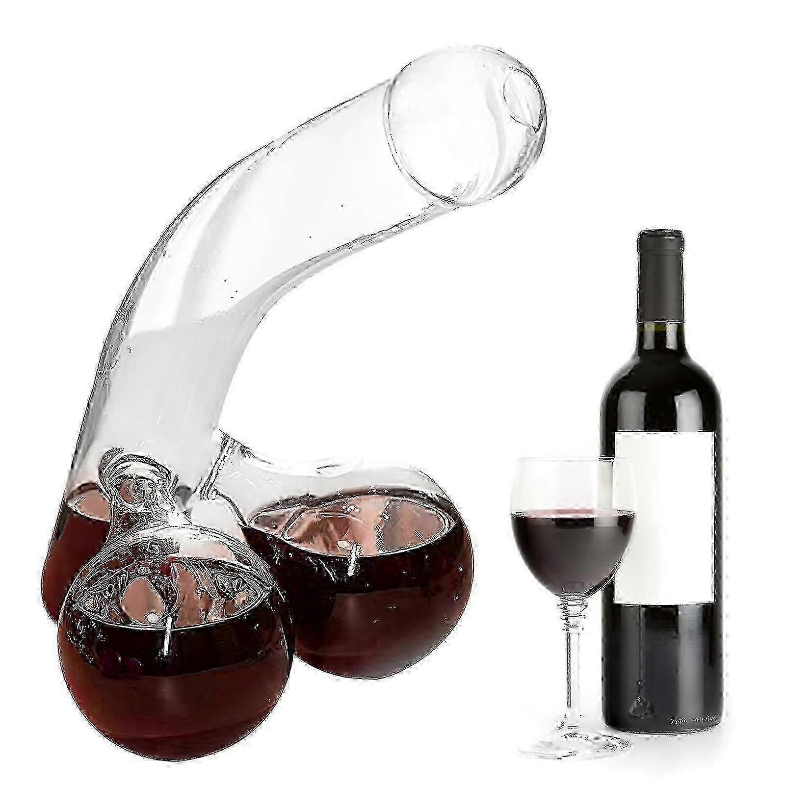 Lustiges Whisky-Dekanter-Set, Rotweinkaraffe, einzigartiger Glasbehälter für Scotch Whiskey, Weinkaraffe 2024 Neu
