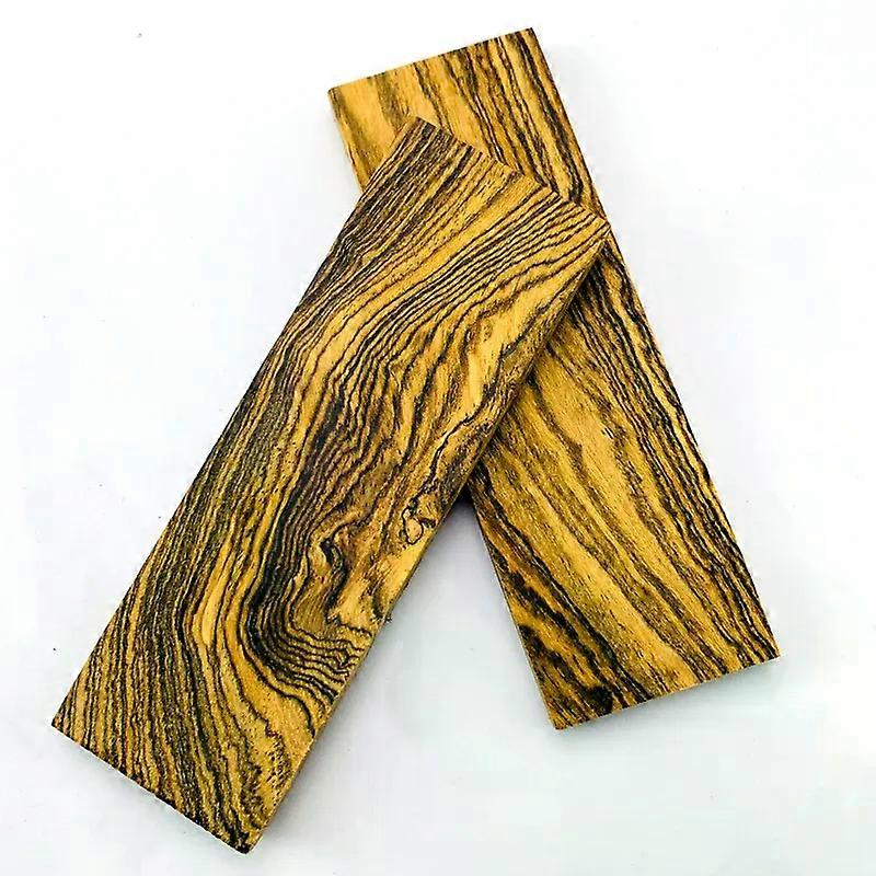 Shibingsheng 2pieces Mexican Yellow Pear Wood for DIY Knife Handle Making Material / Knife Handle Patch Material 120x40x8mm