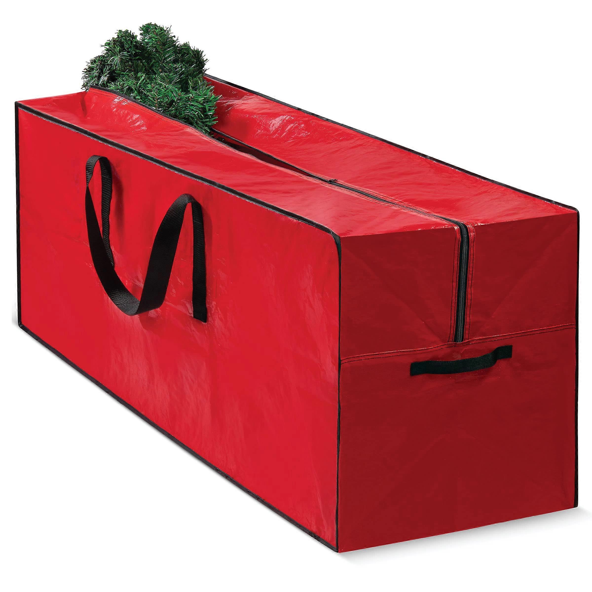 9 Ft Christmas Tree Storage Bag with Heavy Duty Material, Reinforced Handles, Dual Zipper and Large Size Compatibility