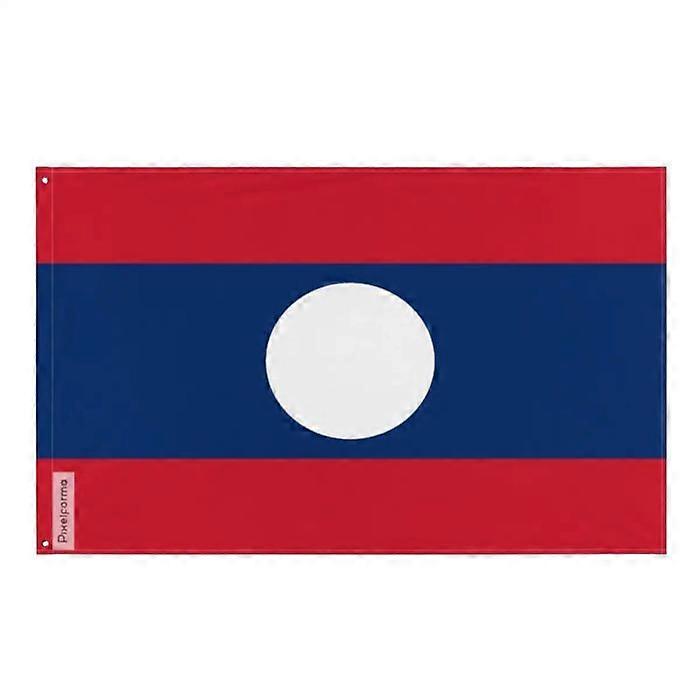 Flag - Laos - 64 x 96 cm - Polyester - Double-sided print - Iron eyelets