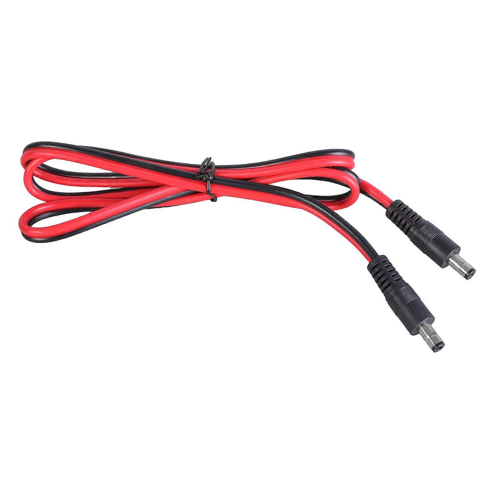 DC5521 Power Extension Cable 5.5mmx2.1mm for Security Camera and DVR Standalone Use Multicolor