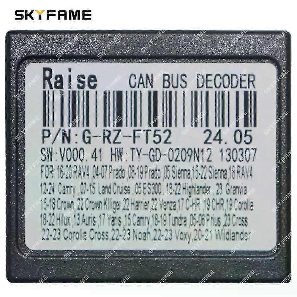 Raise Car Canbus Box Adapter Suitable for Toyota RAV4 Prado Sienna