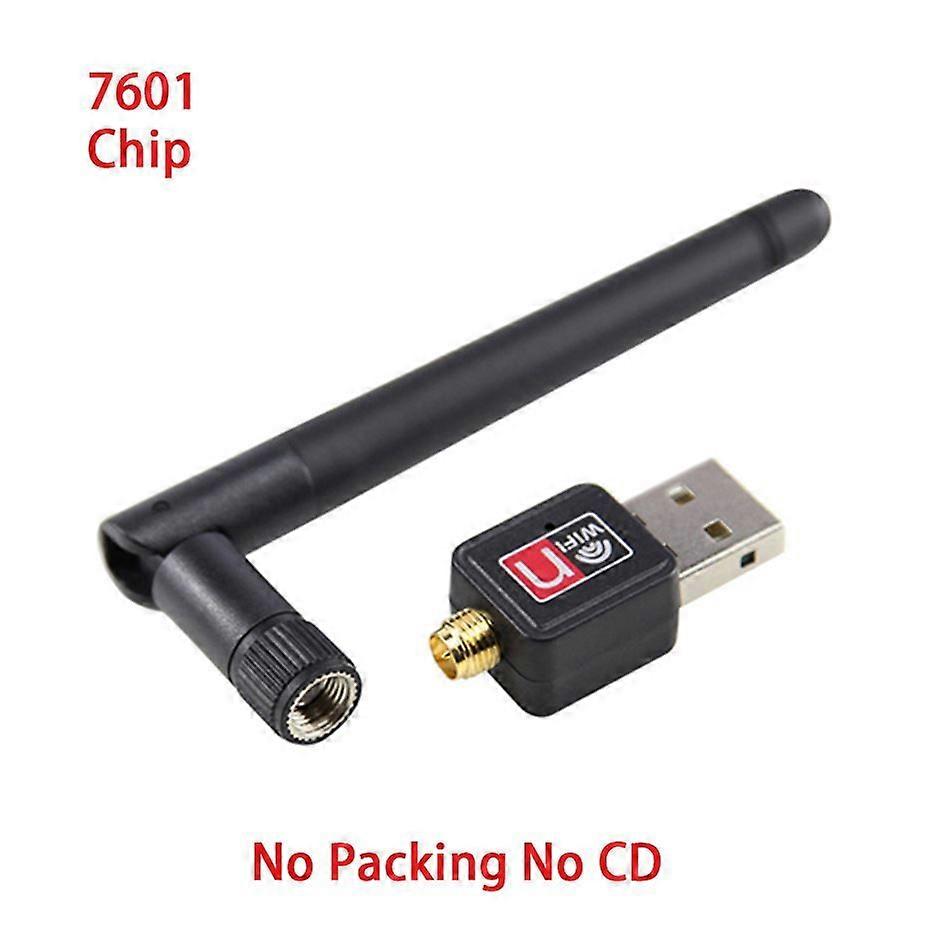 Creacube 2.4G Mini USB Wifi Adapter 150Mbps WiFi Dongle Wi-fi Receiver Wireless Network Card 802.11b/n/g (Options 2DB No Packing 7601)