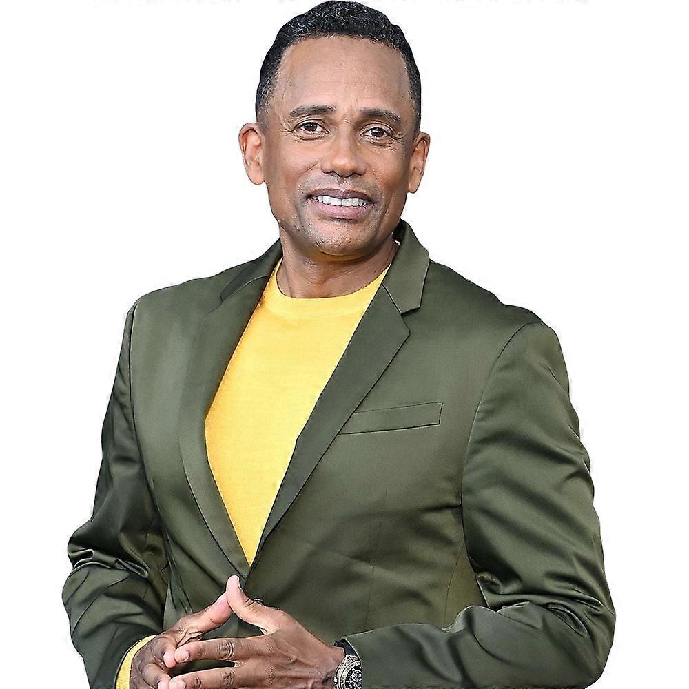 Frank Harper (groen pak) half lichaam Buddy uitsparing