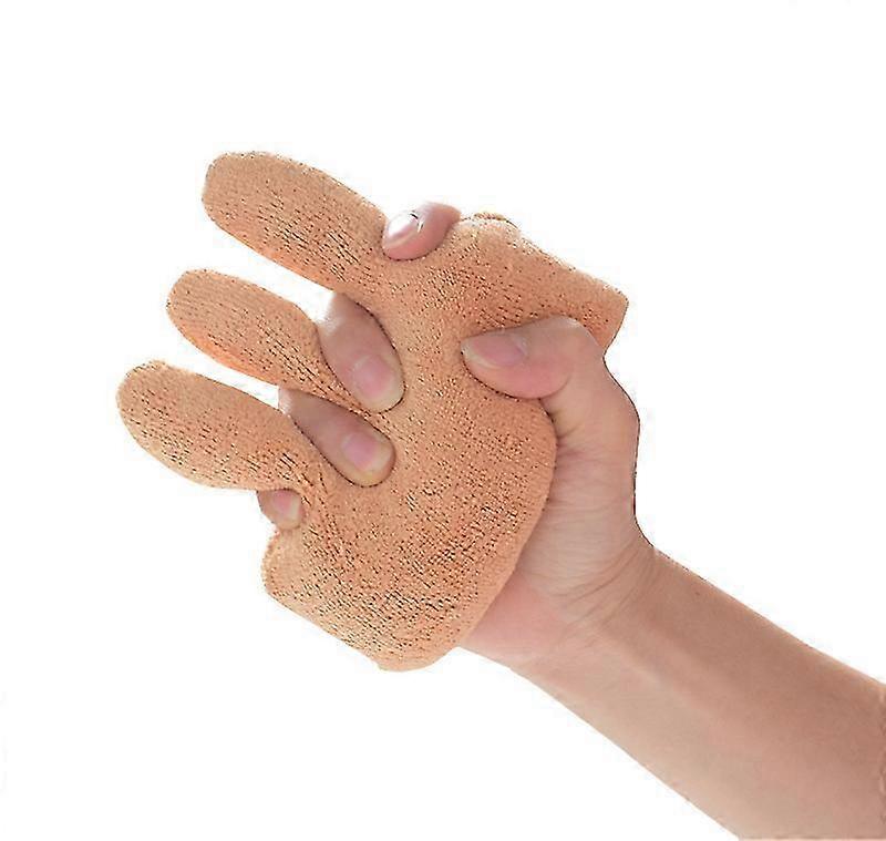 Oranssi sormityyny vanhustenhoito sormien erotin - ruskea