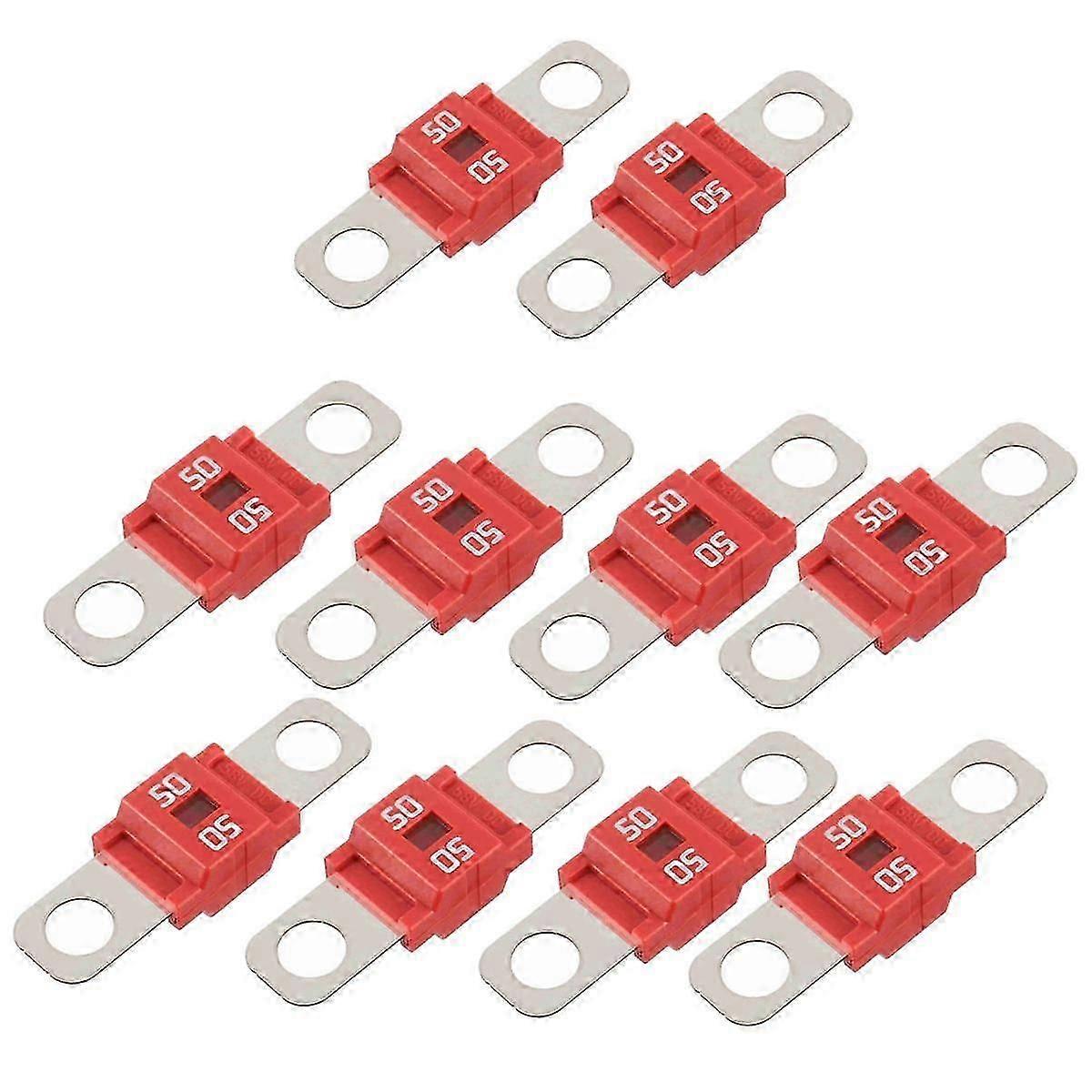 /Midi Fuse 50A High Current Fuse Bolt-On Fuse 50 Amp til biler, lastbiler, entreprenørkøretøjer, busser