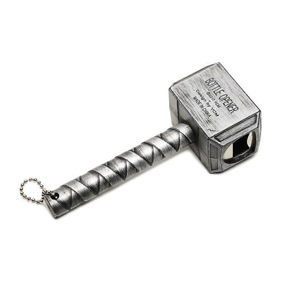 Corkscrew Beer Bottle Openers Hammer Shape Gift for Husband Dad Boyfriend Strong Practicality Easy to Collect Widely Use Silver