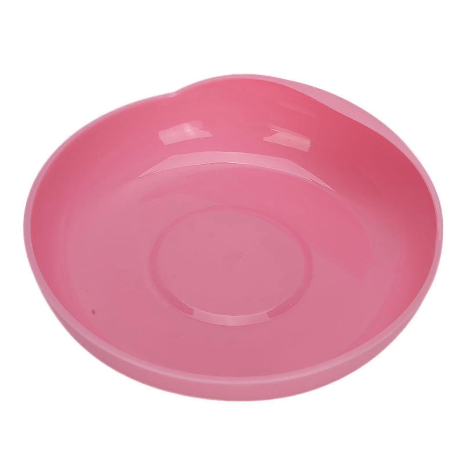 Non-Slip Elderly Care Plate with Suction Cup - Spill-Proof Tableware Red