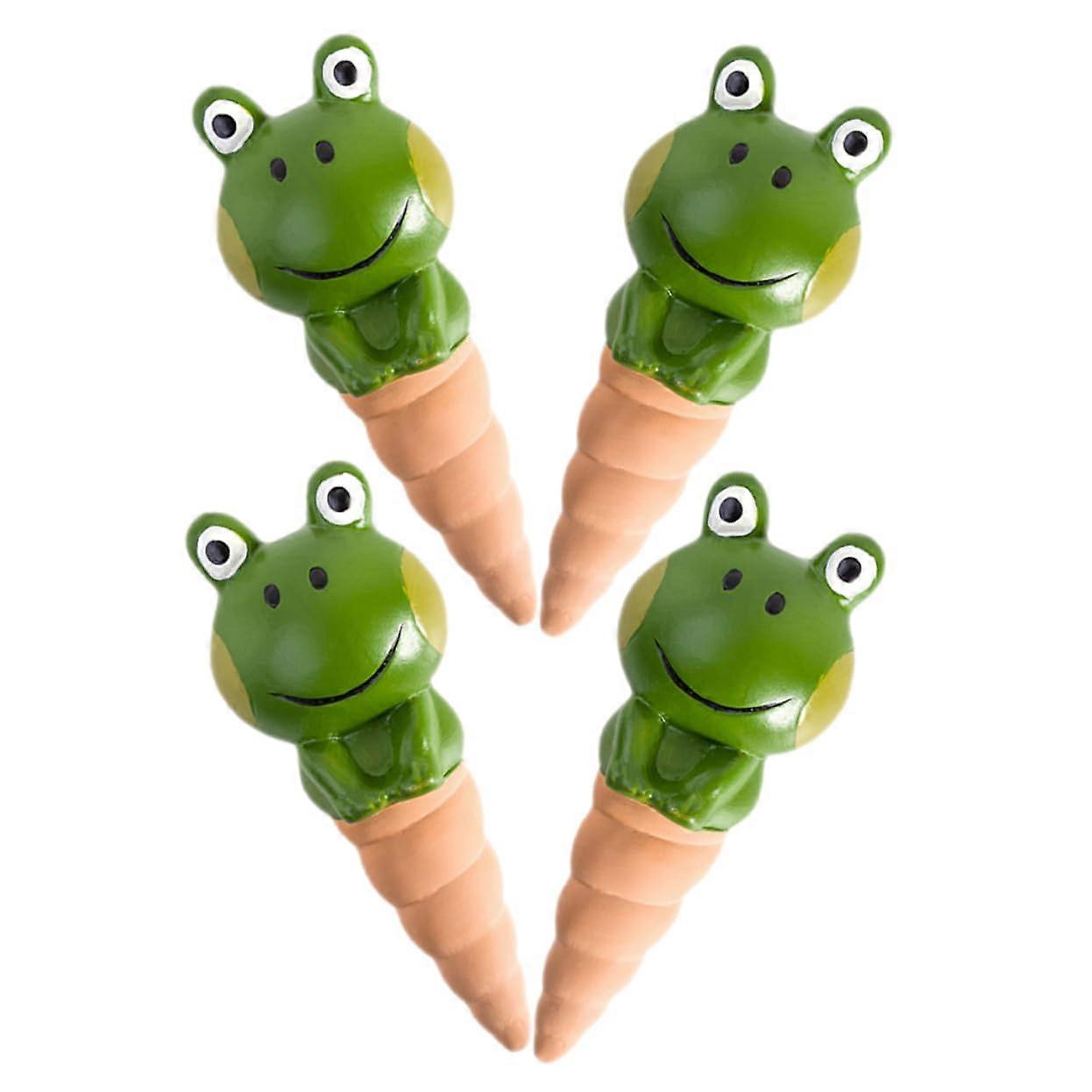 4 Pack Plant Watering Spikes for Efficient Irrigation, Simple Use Self-Watering Globes for Indoor Outdoor Plants