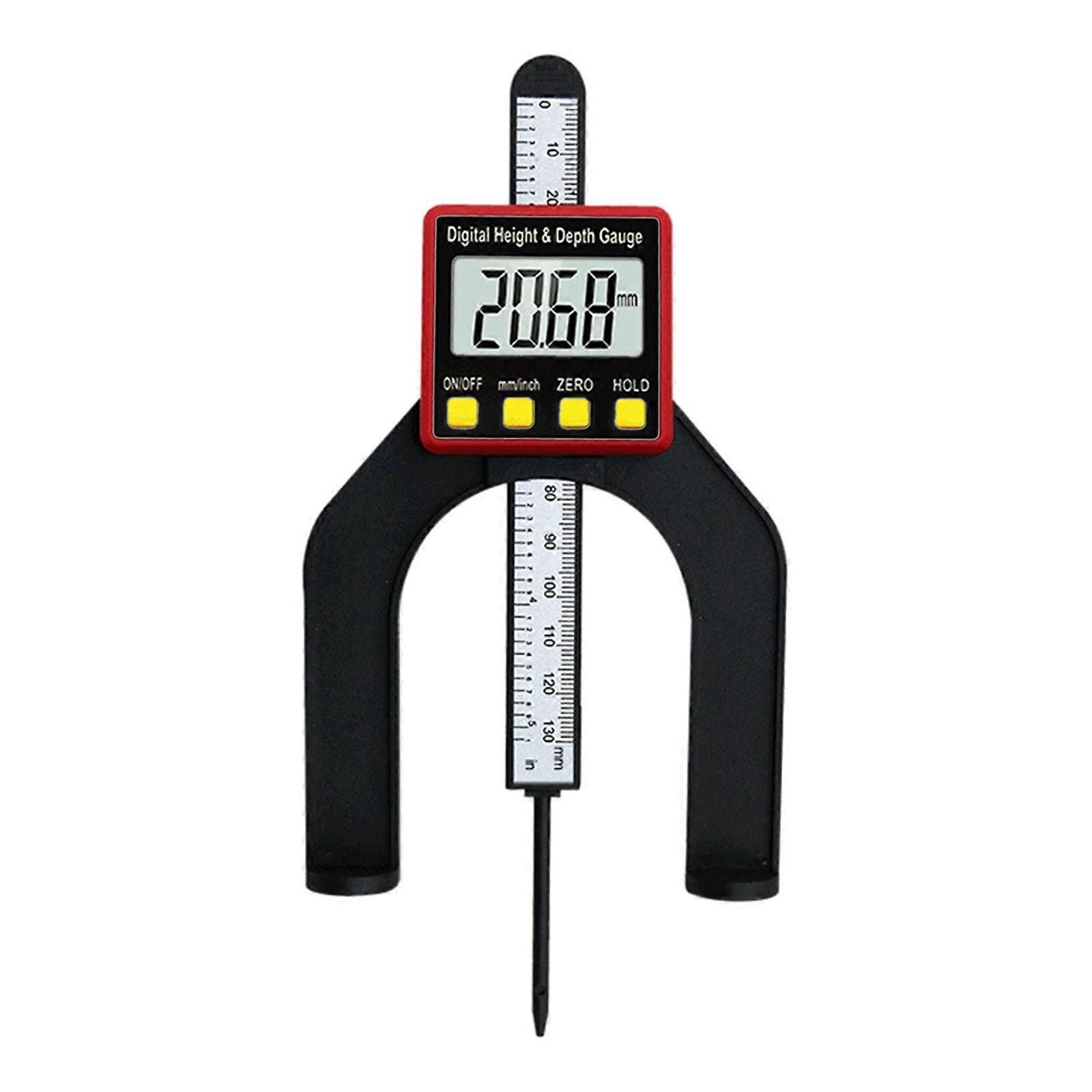 0-80mm Saw Table Thickness Gauge Router Depth Gauge LCD Height Gauge for Woodworking Home Decoration MM/Inch Switch