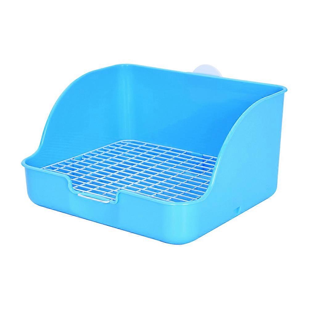 Rabbit Litter Box Rectangular Bunny Potty Durable Easy Clean Detachable Base Suitable for Rabbits and Guinea Pigs
