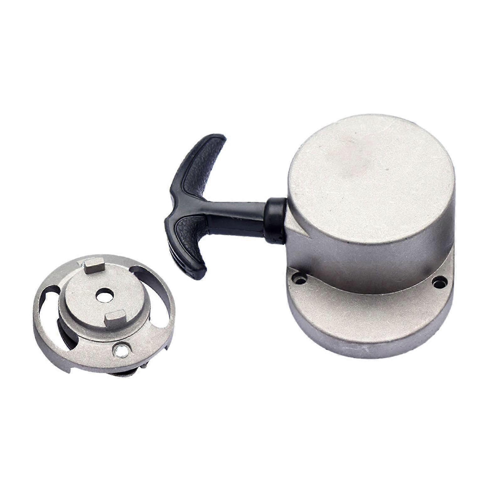 Manual pull starter for motorized bicycles, tallation of the pull starter