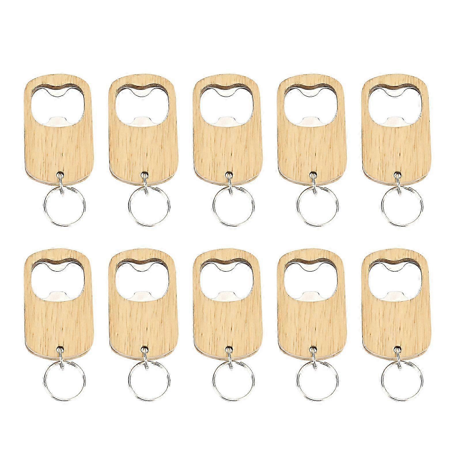 Multifunctional Beer Bottle Opener with Keyring - 10pcs