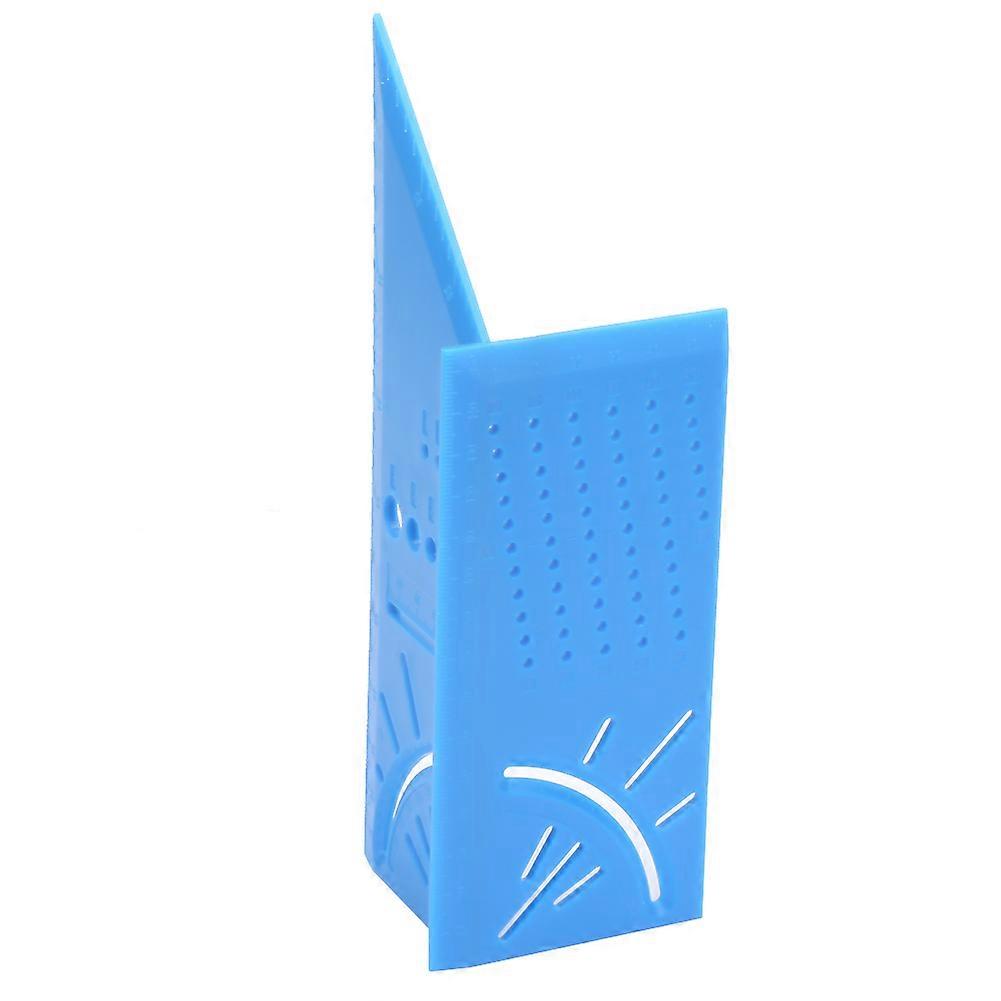 3D Woodworking Angle Measuring Tool - Square Angle Ruler & Gauge for Carpenter Blue