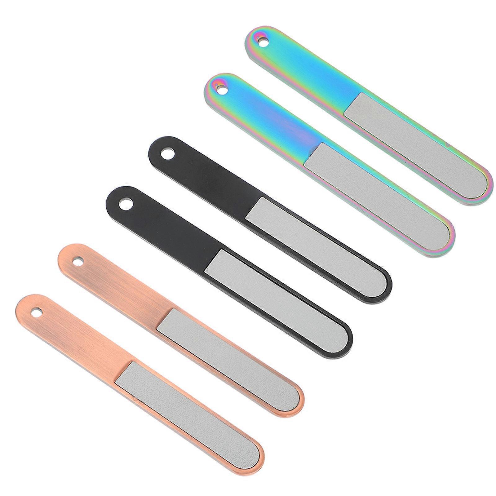 Manicure File Nail Polisher Manicure Beauty Files Removing Glue Assorted Color 8.5X1.2X0.2CM Shaping Nails 6Pcs