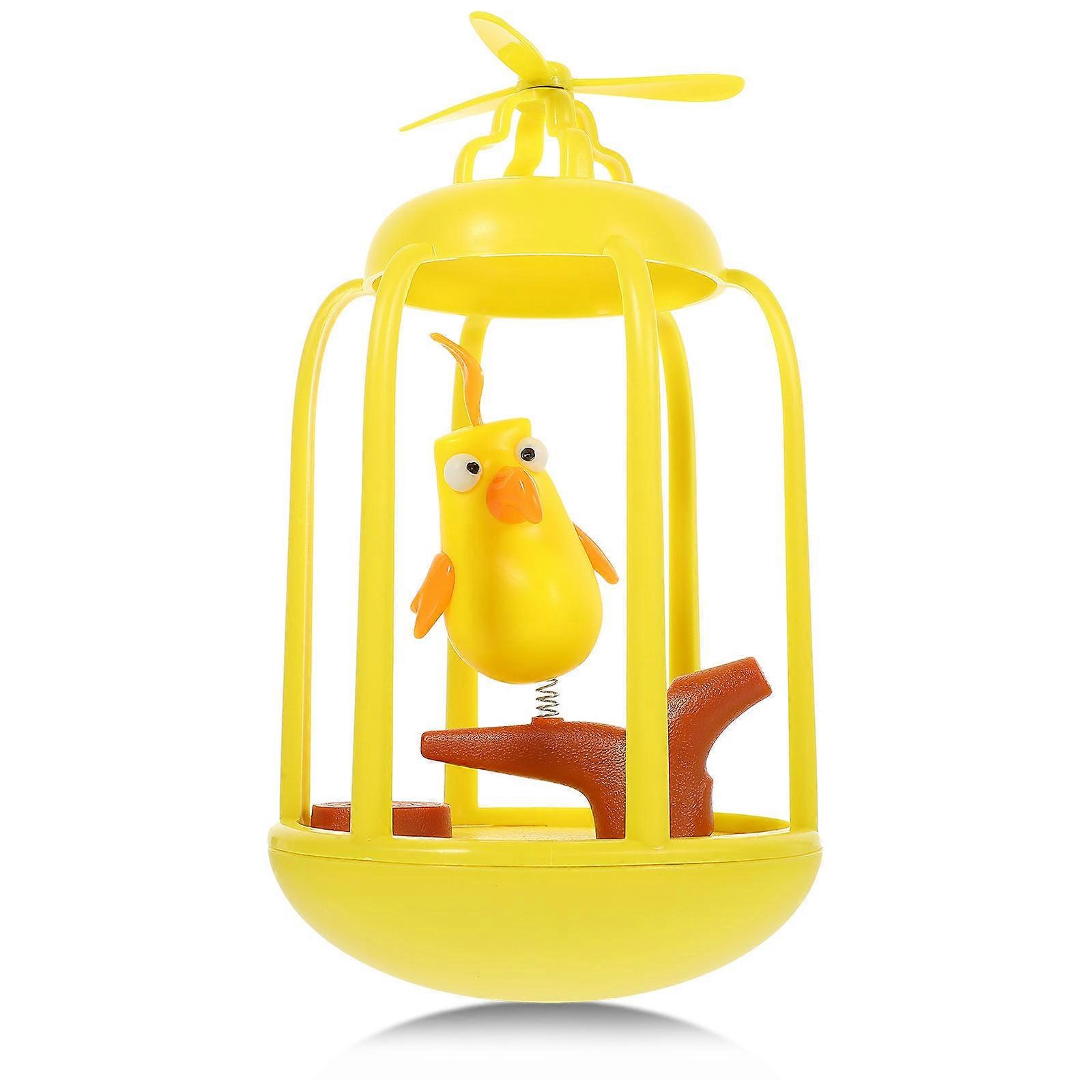 Plastic Cat Teaser Toy Durable Bird Cage Shape Improves Cat Intelligence Pet Owners 19x12cm 1Set