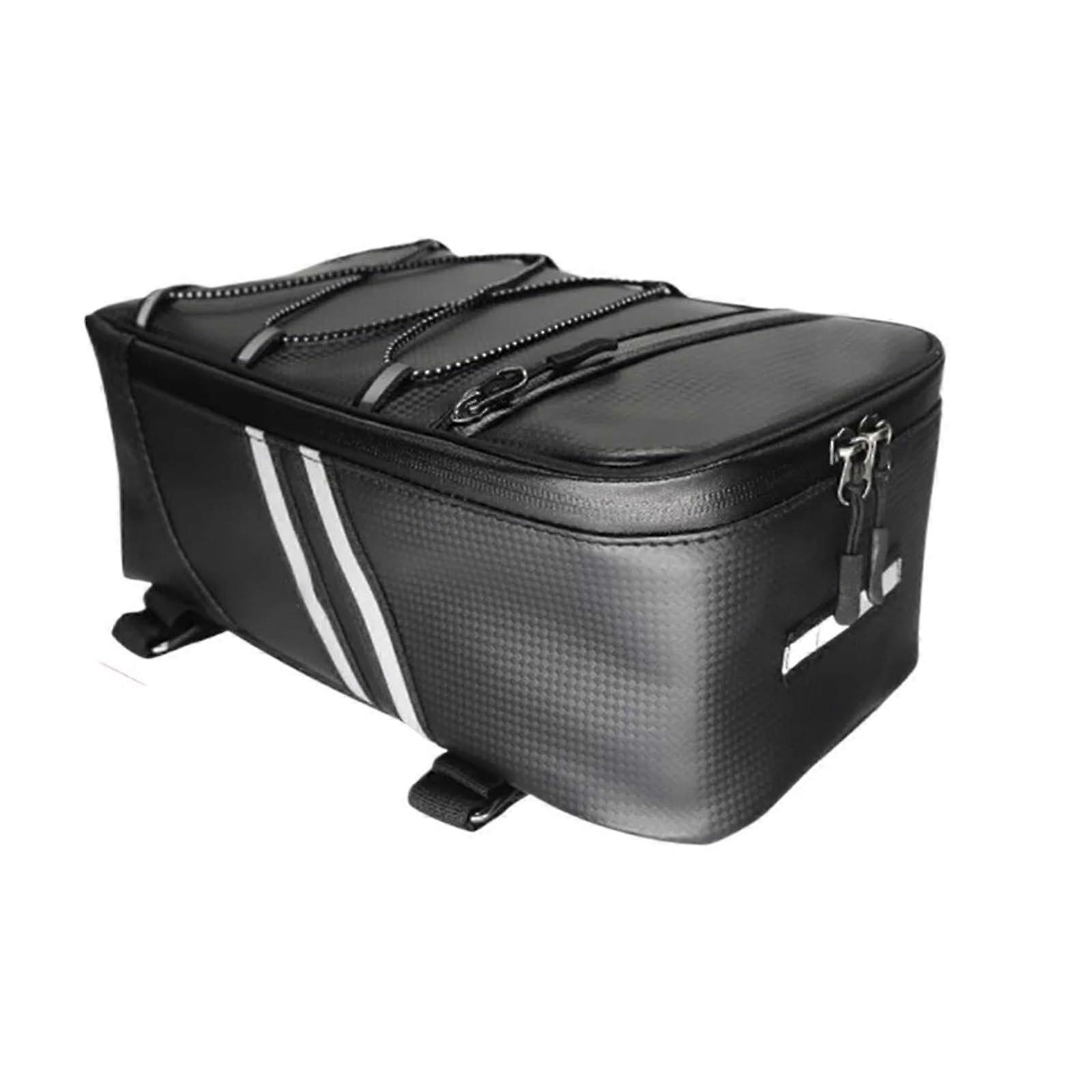 Bicycle Frame Bag 8L Waterproof Rear Seat Bag for Bicycle Rack Trunk Pannier with Large Capacity and Durable Material