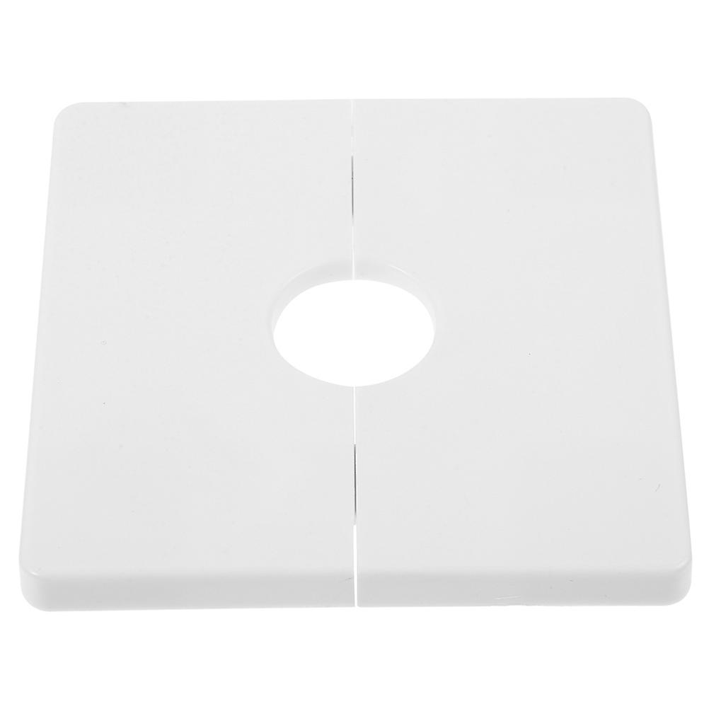 Air Conditioner Decorative Cover Plate, Self Adhesive Wall Flange Cover for Split Pipes, Stylish Design, Quick Installation, Includes Multiple Caps