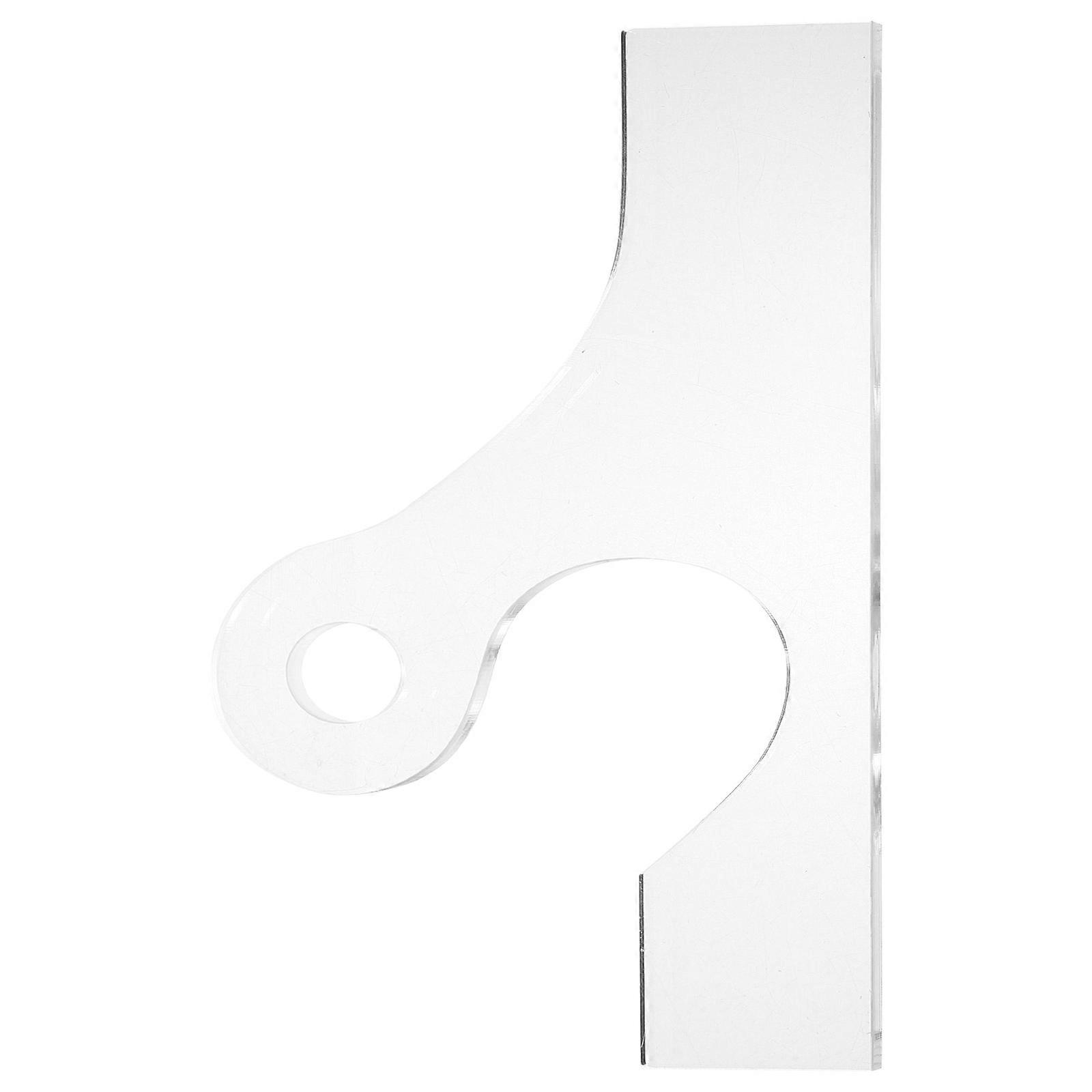 Charcuterie Board Handle Template Acrylic Cutting Guide Transparent 25.00X15.00X0.30CM Home Diy Enthusiasts 1Pack