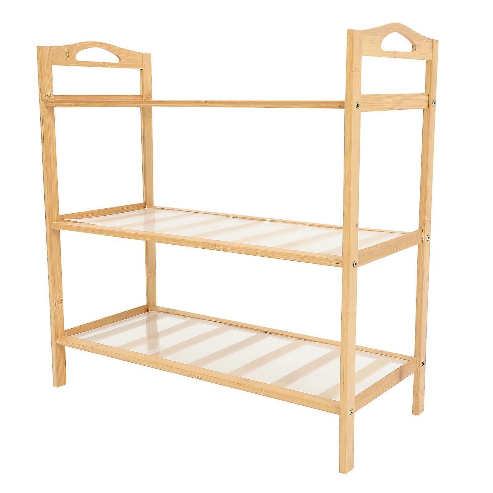 Shoe Shelf For Entryway Multi Layer Shoe Rack Space Saving Shoe Storage Organizer Home Owners 20.04X19.65X9.04in 1Pcs