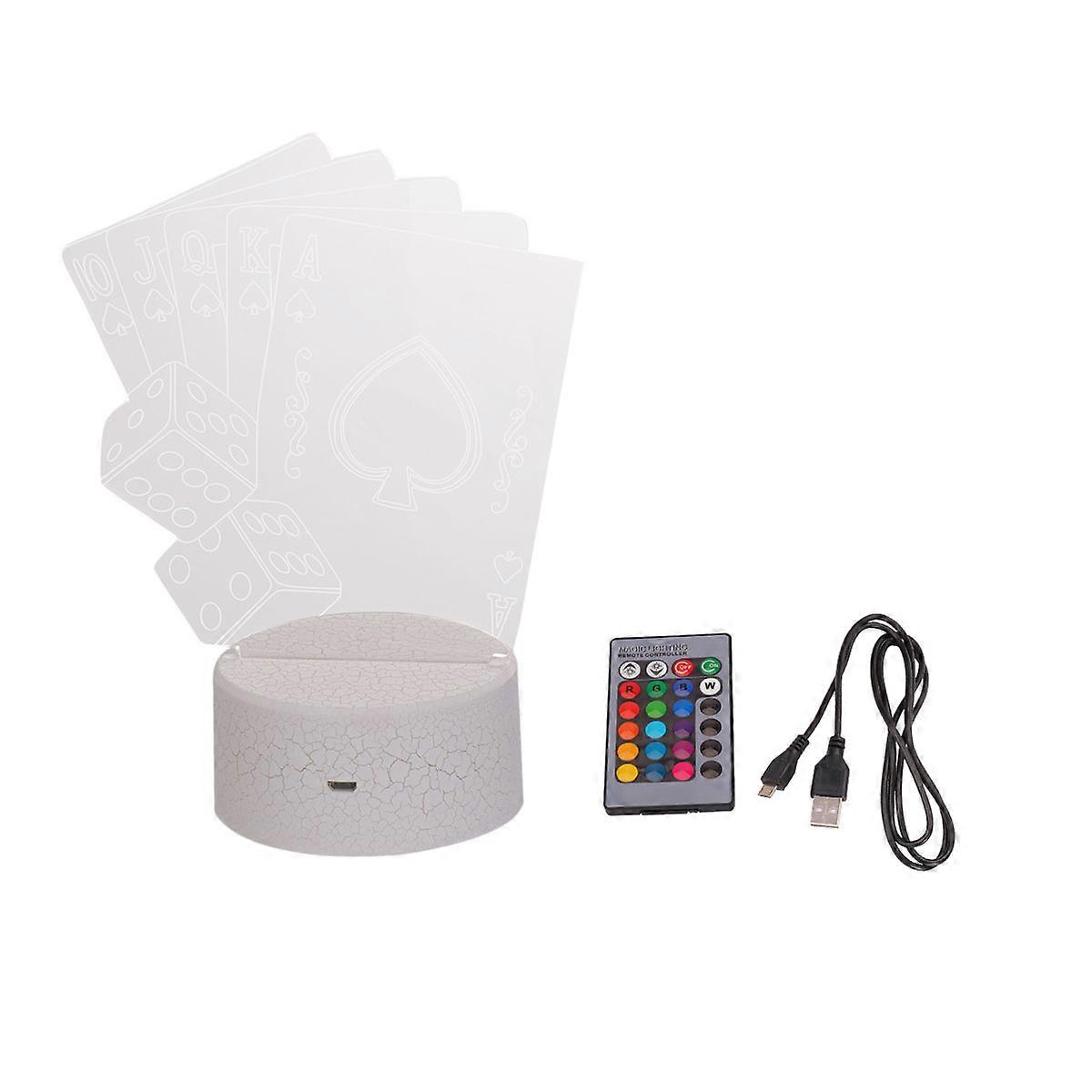 Novelty Lighting 3D Visual Light Illusion Lamp Holiday Party Touch Remote Control 1Pcs