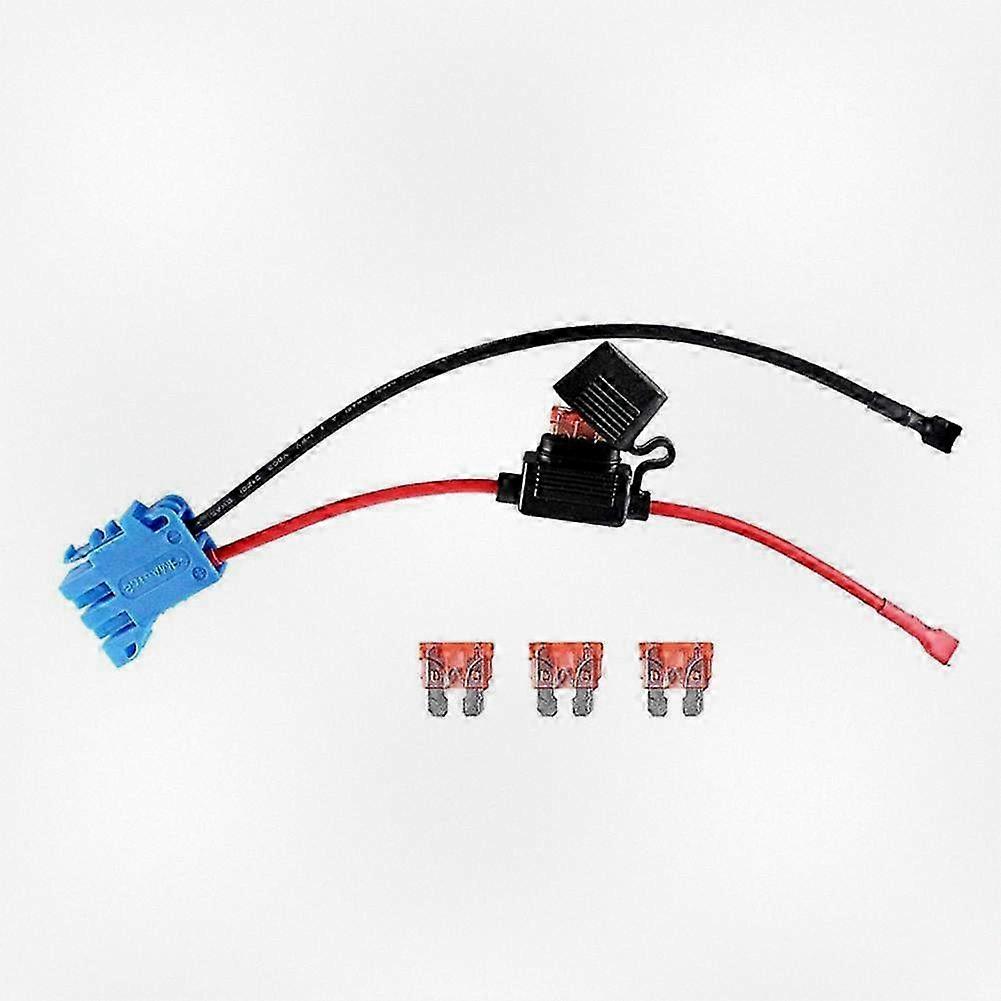 12V SLA Battery with 12AWG Wiring Harness Connector & 40A Fuse for Peg Perego Fisher Price Riding Toys