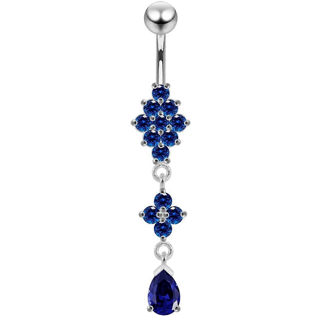 Charming Look Dangling Belly Moving Ring