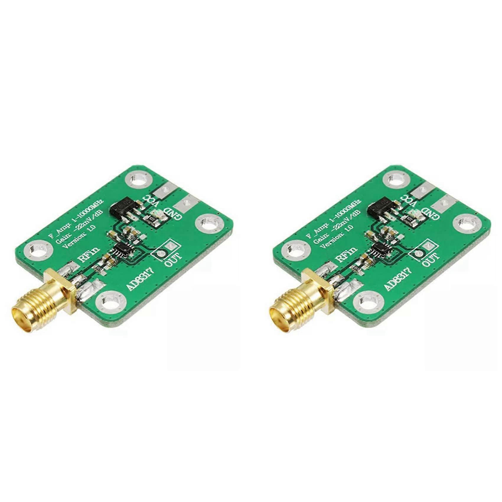 AD8317 Logarithmic High Speed RF Detector 2-Pack, 1M, 10000MHz Signal Log Output Power Meter Control Module
