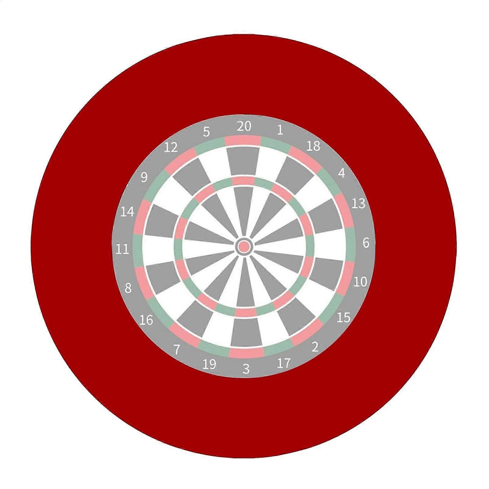 Darts Surround Ring Red - EVA Dartboard Wall Protection, Lightweight Design, Compatibility with Standard Dartboards