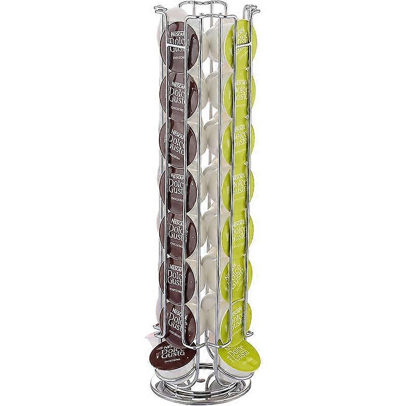Holder for coffee capsules, compatible with Dolce Gusto capsules (32pcs) - Stable rotating holder -