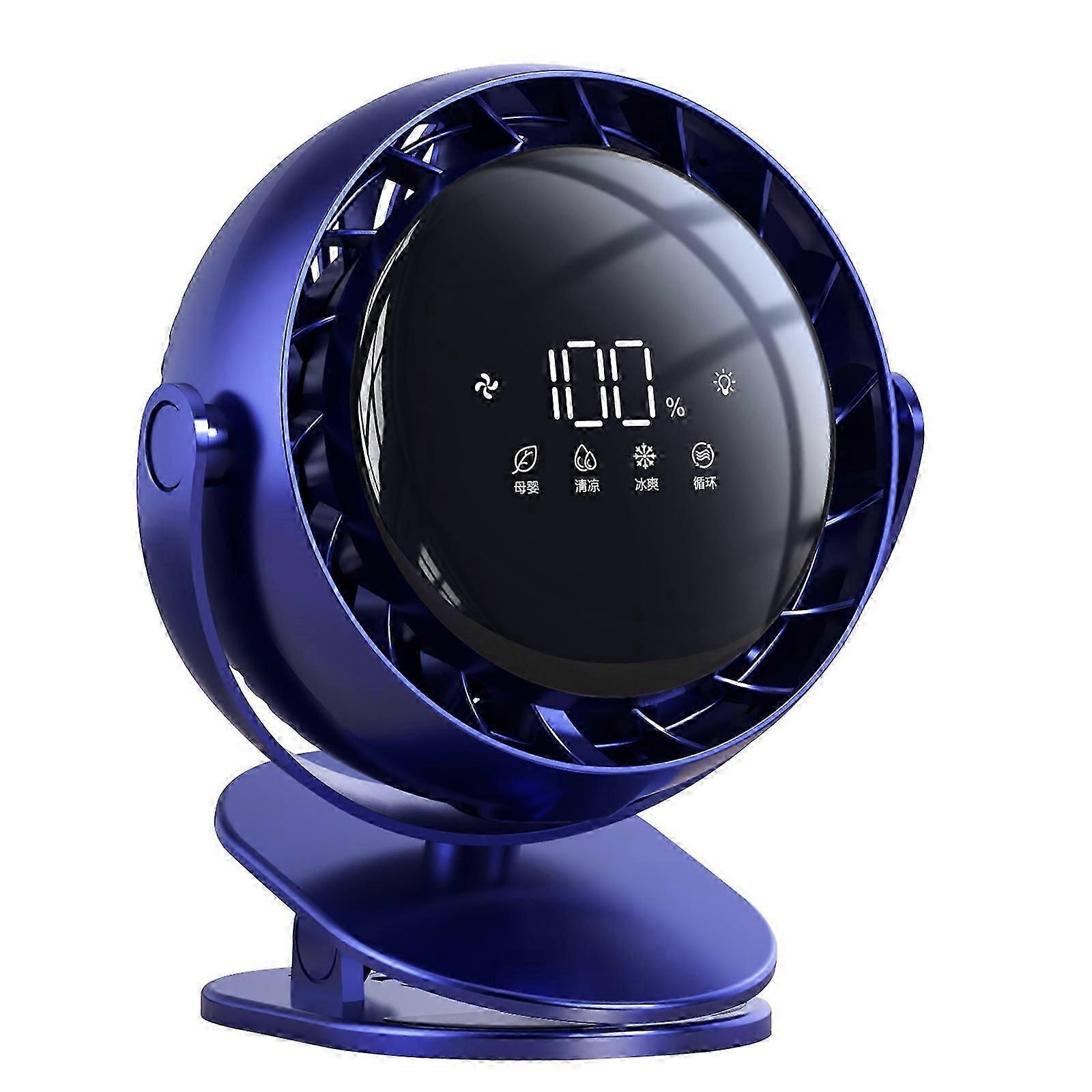 Quiet USB Charging Fan with Turbos Technology, 720 Wide Angle Adjustment, Safe Bladeless, Suitable for All Genders White
