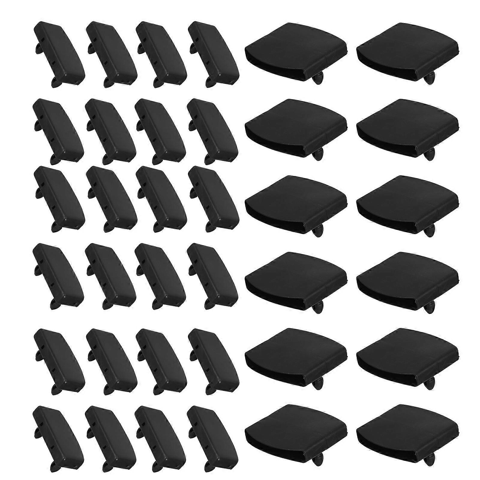 36pcs Plastic Bed Cover Replacement Holder Caps with Buckle Design for Secure Wooden Slats Attachment – Easy Installation Frame Repair Kit for Beds,