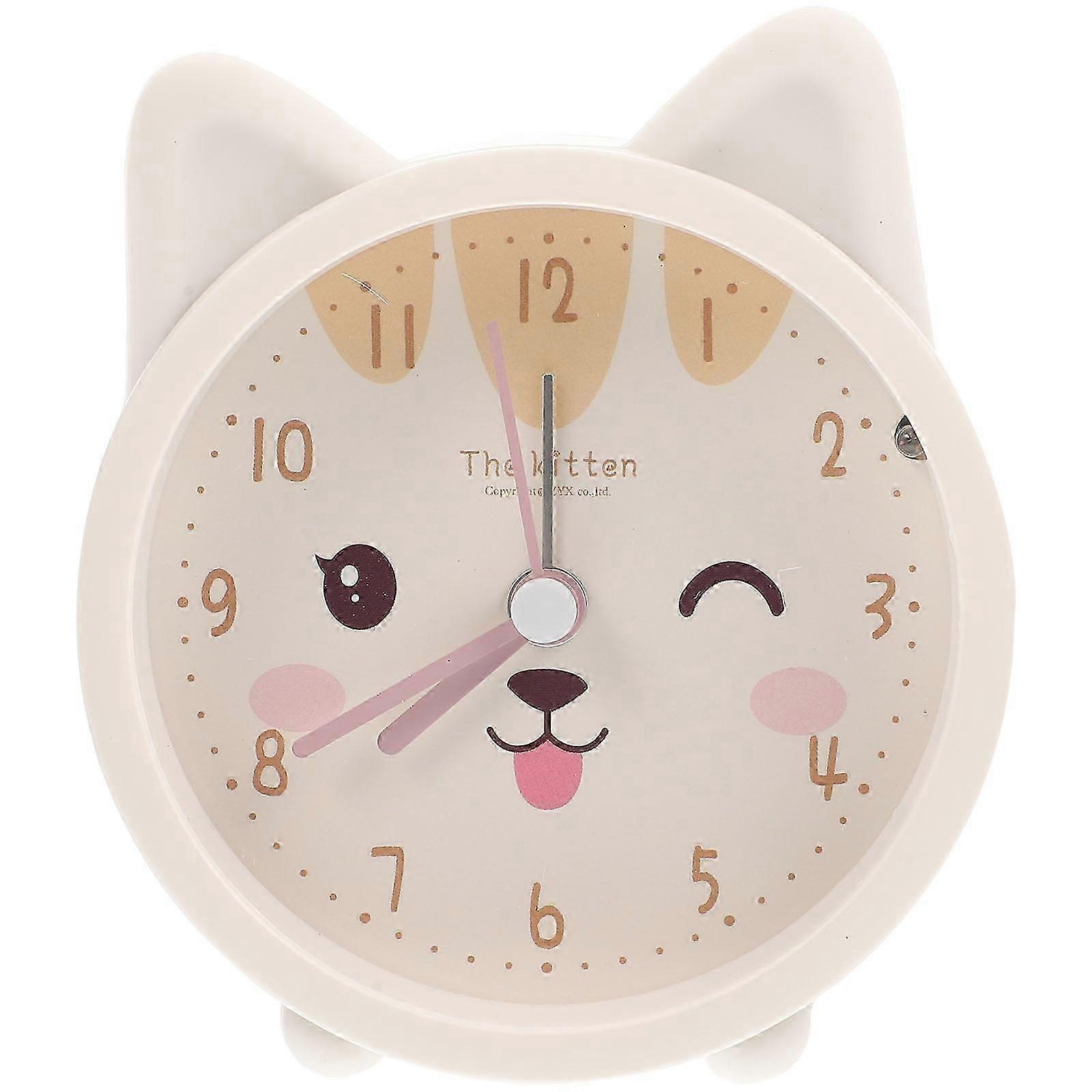 Lovely Bunny Ear Alarm Clock Mute Alarm Clock Desktop Alarm Clock Without Battery