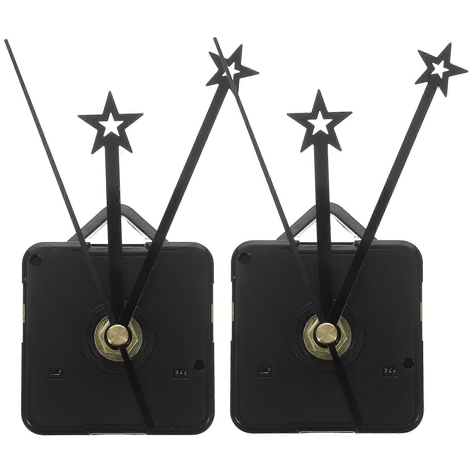Replacement Clock Parts High-Torque Clock Movements Kits Acrylic Material For Clock Makers 2 Sets